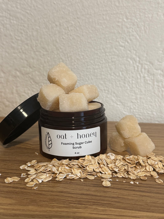 Oat + Honey Foaming Sugar Cube Scrub